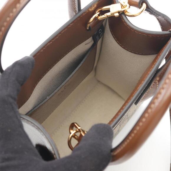 GUCCI Brown Leather Bag - Picture 4 of 8